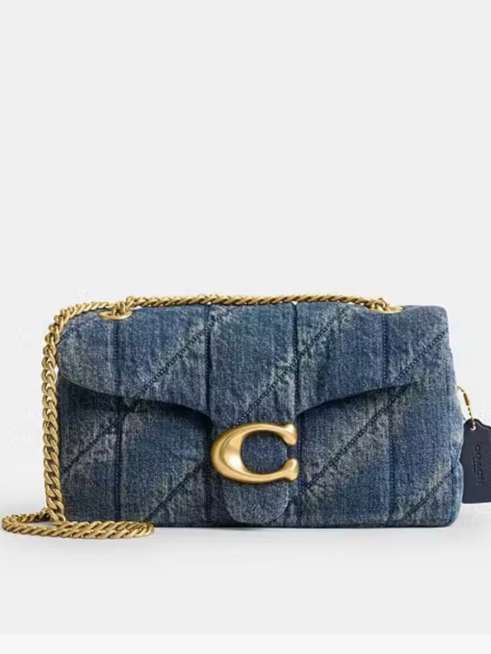 Coach Dark Indigo Quilted Tabby 26